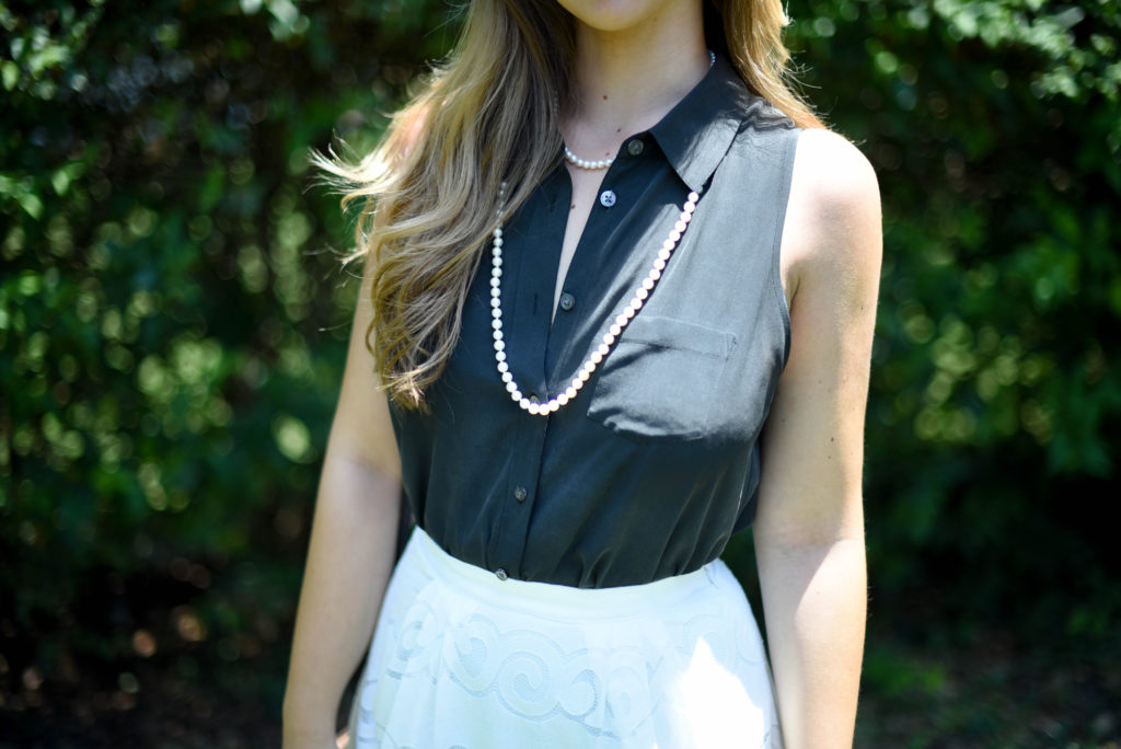 white lace skirt