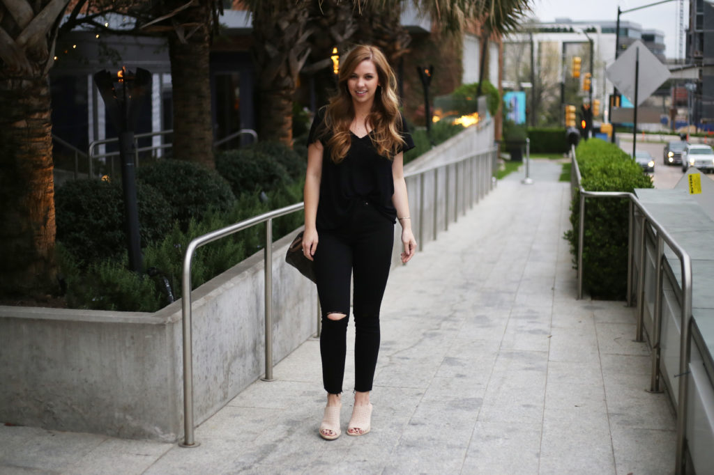 Distressed Black Jeans - A Pearl Kind of Girl