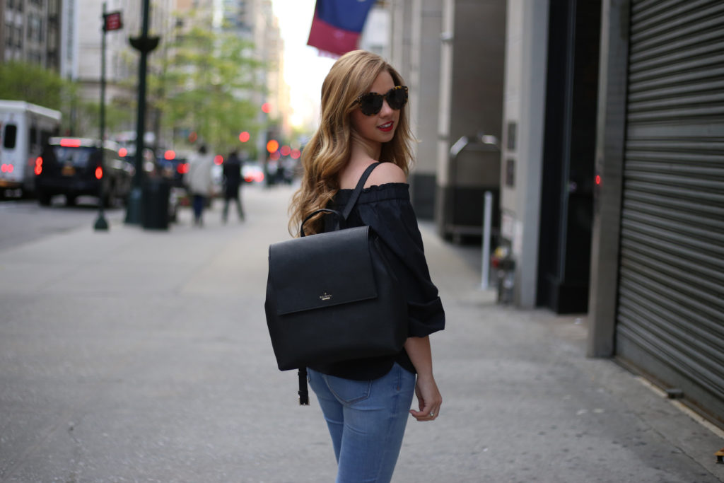 Black Off-The-Shoulder Top - A Pearl Kind of Girl