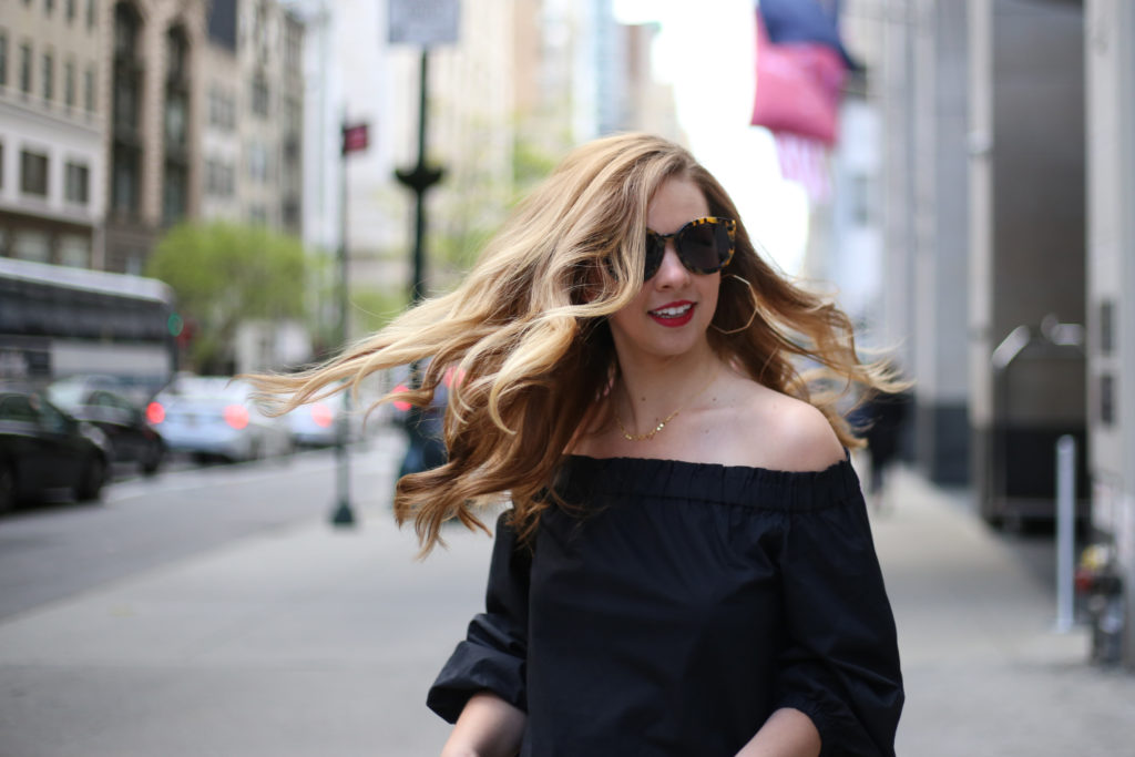 Black Off-The-Shoulder Top - A Pearl Kind of Girl