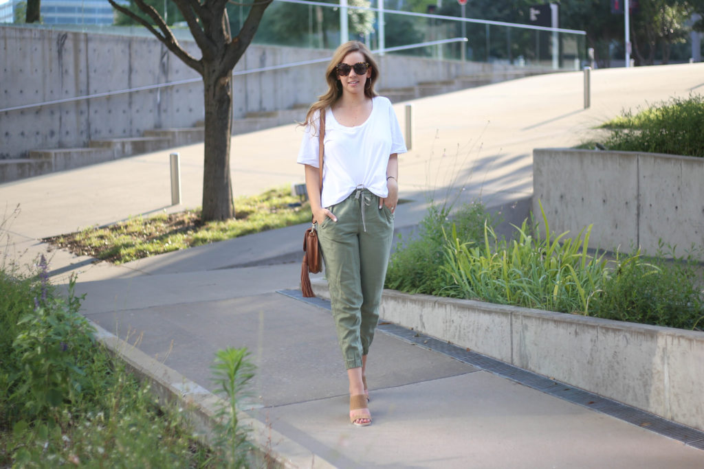 Olive Pants - A Pearl Kind of Girl