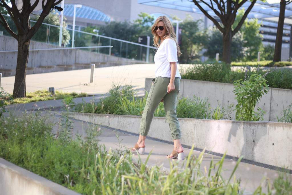 Olive Pants - A Pearl Kind of Girl