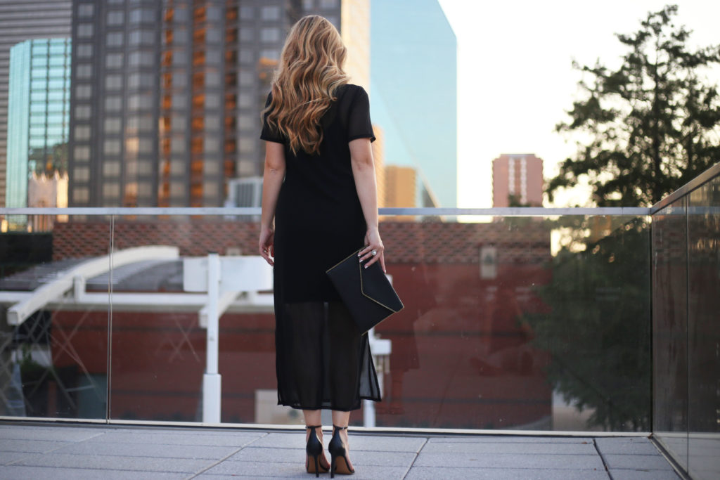 Black Mesh Dress - A Pearl Kind of Girl 