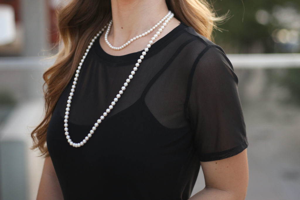 Black Mesh Dress - A Pearl Kind of Girl 