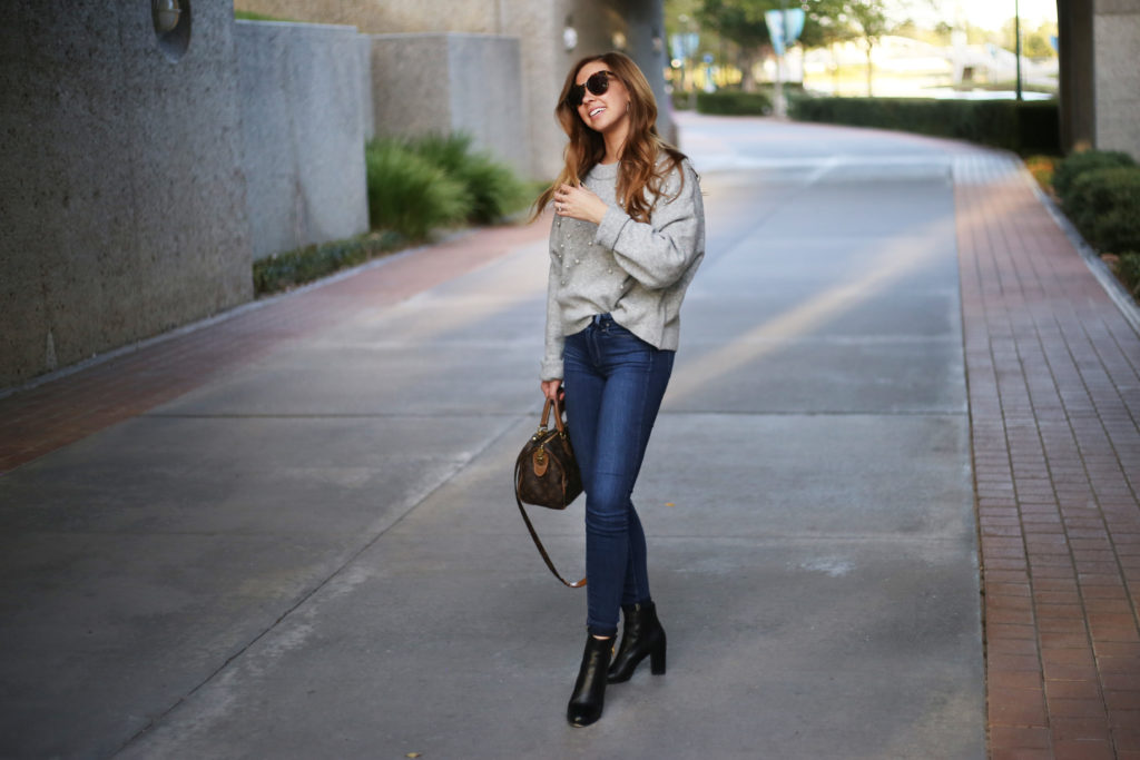 Pearl Studded Sweater - A Pearl Kind of Girl 