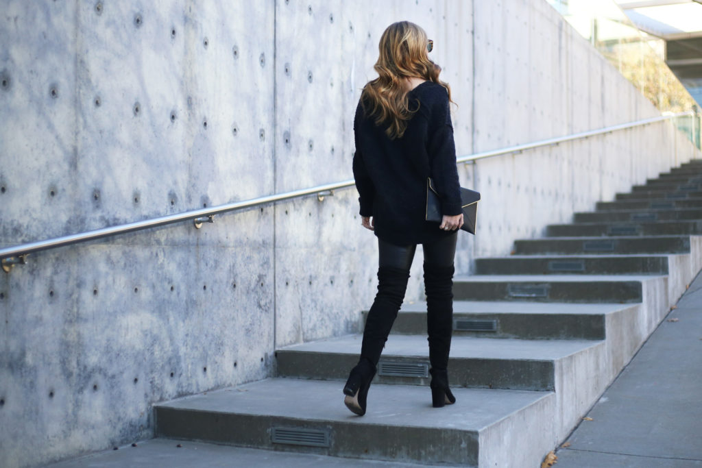 Oversized Black Sweater - A Pearl Kind of Girl 