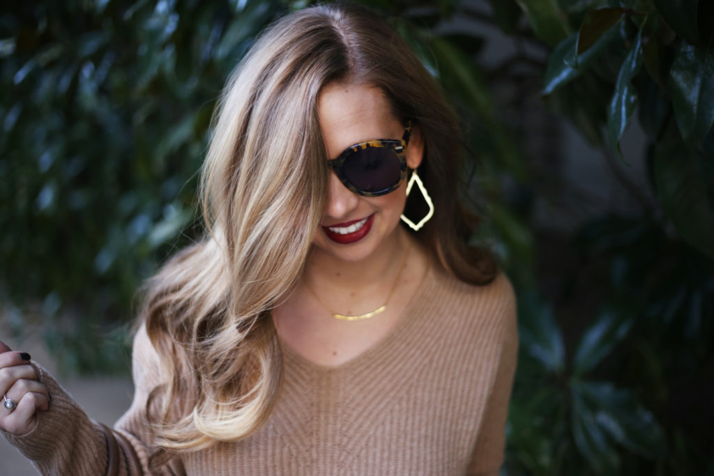 Camel Sweater - A Pearl Kind of Girl 