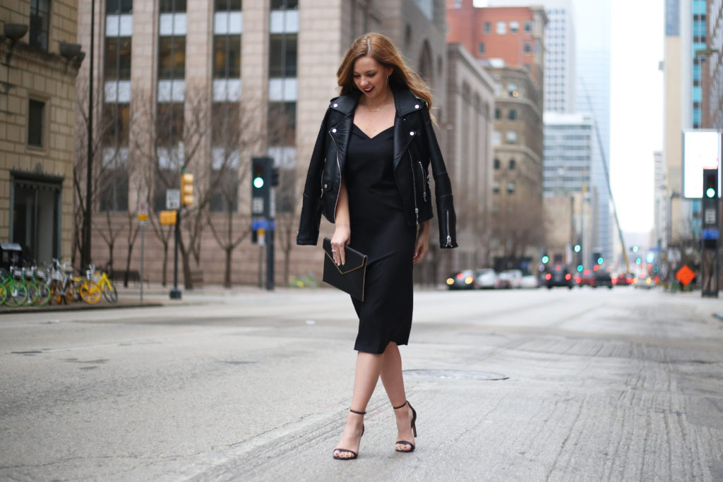 Black Slip Dress - A Pearl Kind of Girl 