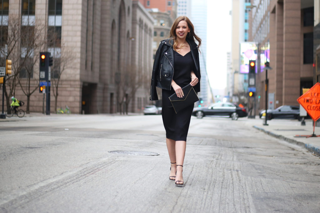 Black Slip Dress - A Pearl Kind of Girl 