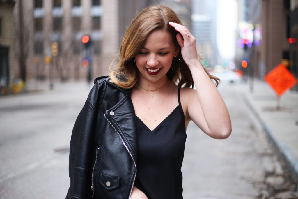 Black Slip Dress - A Pearl Kind of Girl 