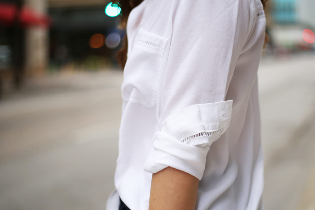White Button Down - A Pearl Kind of Girl 