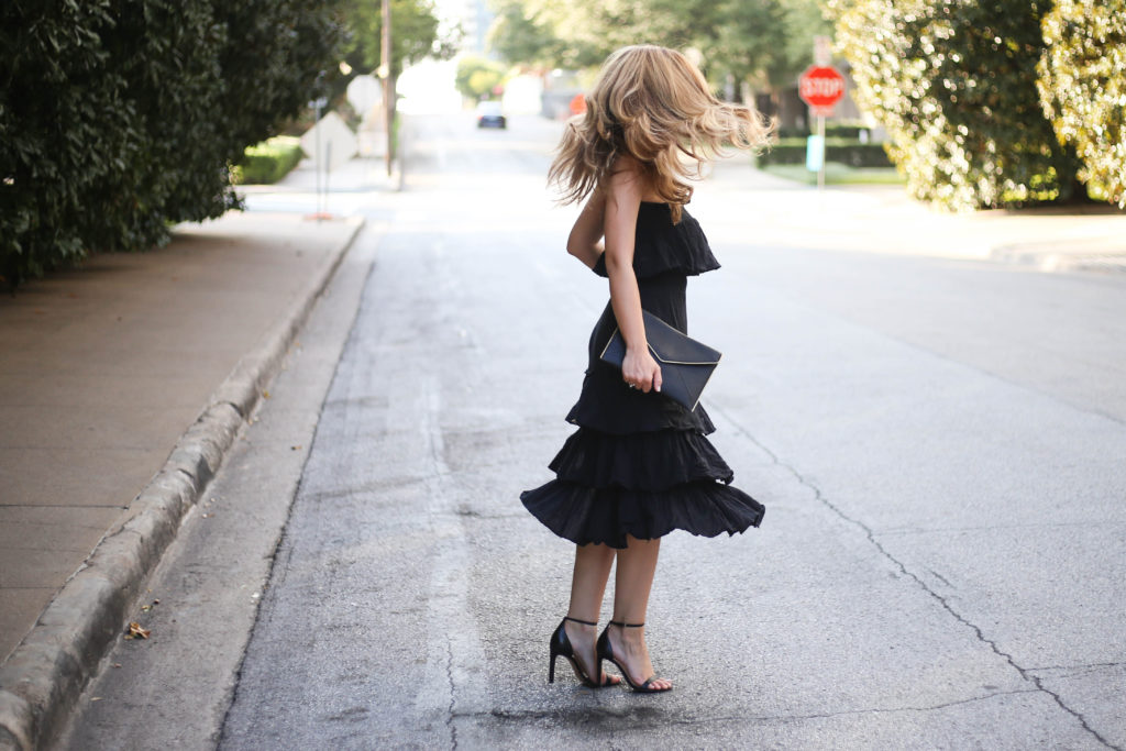 Black Ruffle Set - A Pearl Kind of Girl 