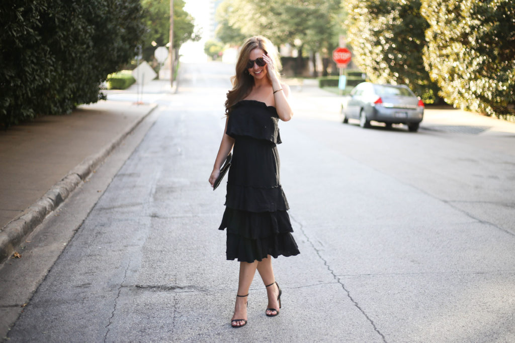 Black Ruffle Set - A Pearl Kind of Girl 