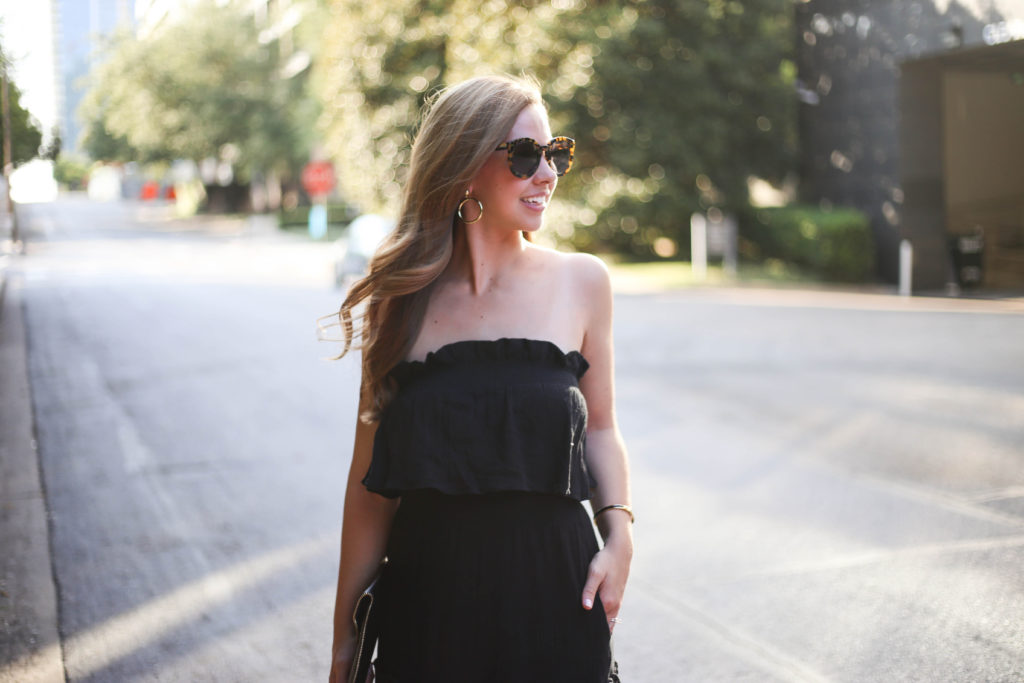 Black Ruffle Set - A Pearl Kind of Girl 