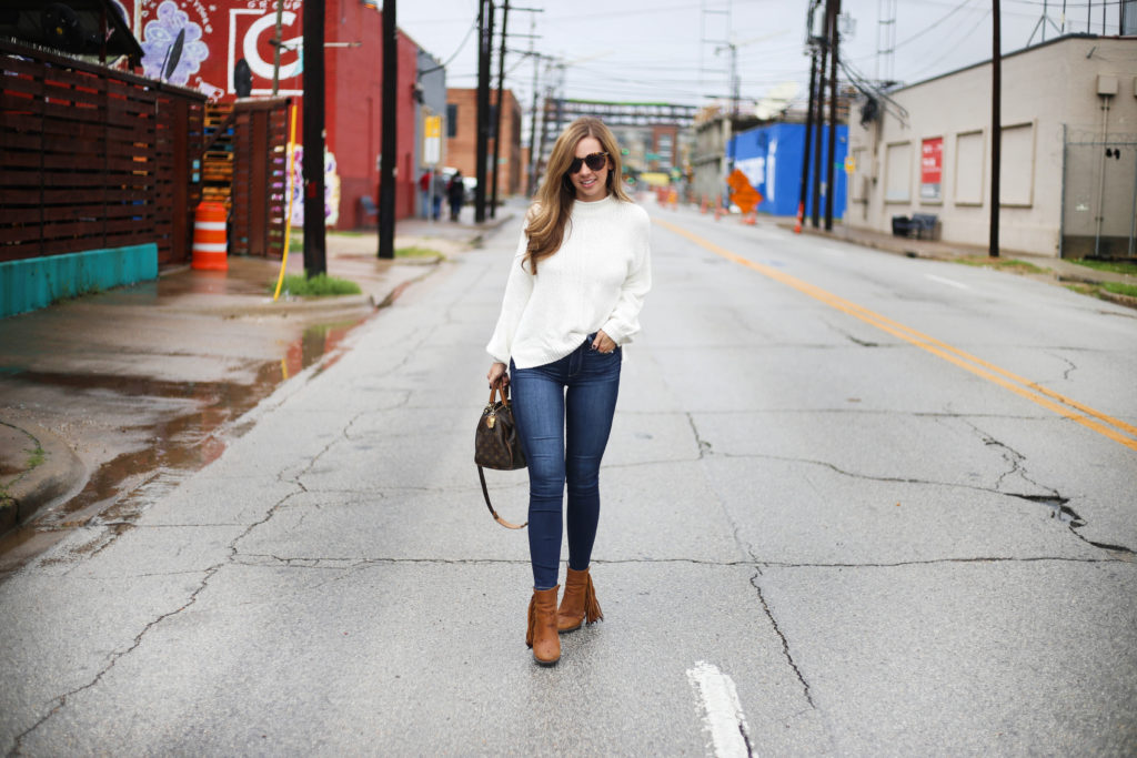 White Sweater - A Pearl Kind of Girl 