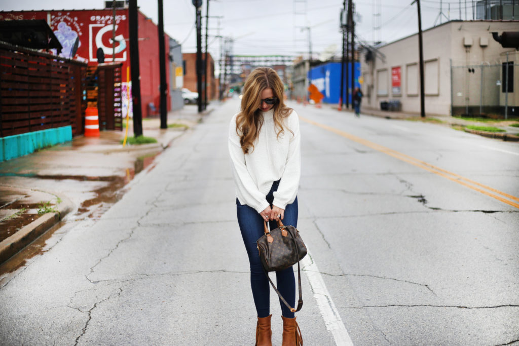 White Sweater - A Pearl Kind of Girl 