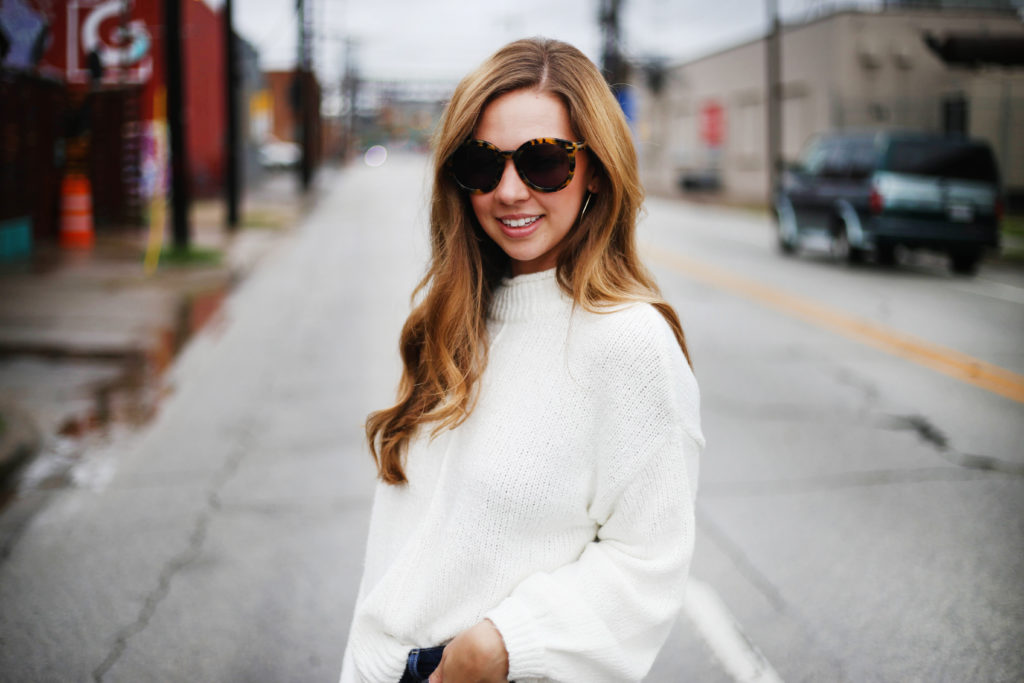 White Sweater - A Pearl Kind of Girl 