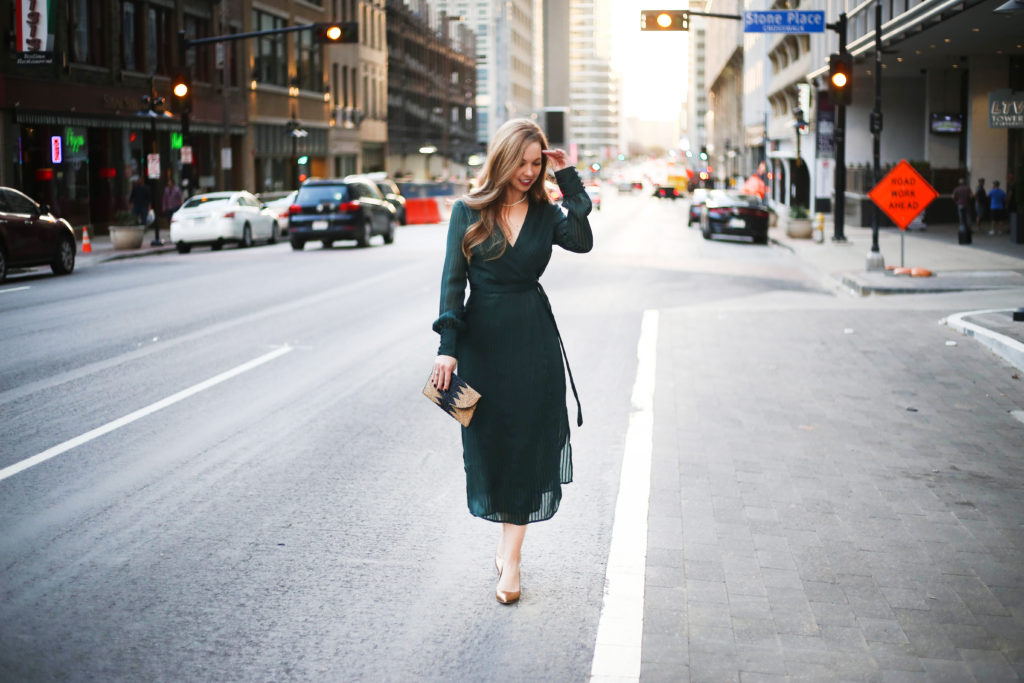 Forest Green Dress - A Pearl Kind of Girl 
