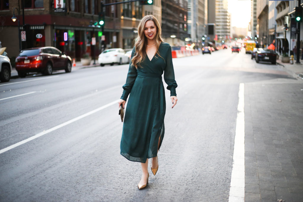 Forest Green Dress - A Pearl Kind of Girl 