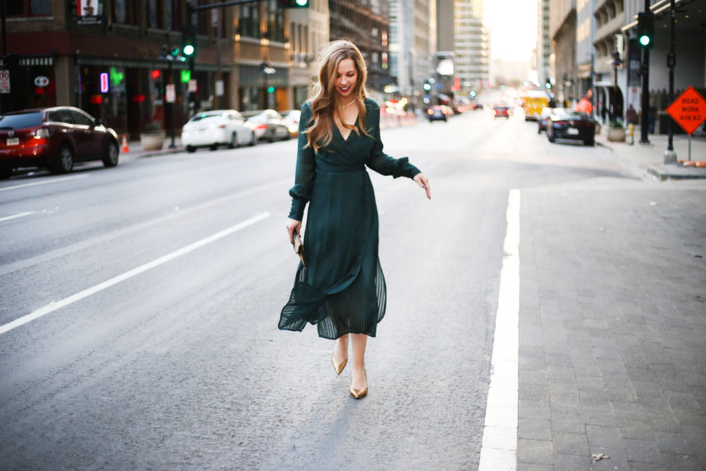 Forest Green Dress - A Pearl Kind of Girl 