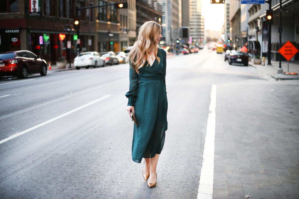 Forest Green Dress - A Pearl Kind of Girl 