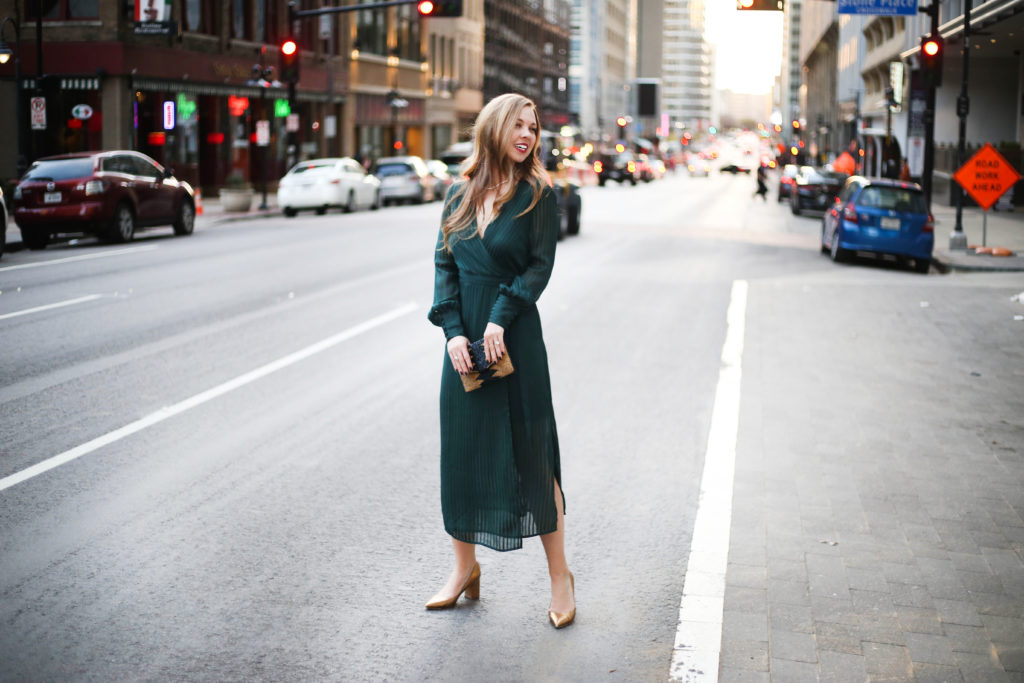 Forest Green Dress - A Pearl Kind of Girl 