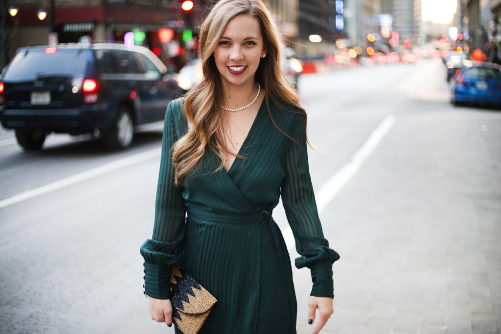 Forest Green Dress - A Pearl Kind of Girl 