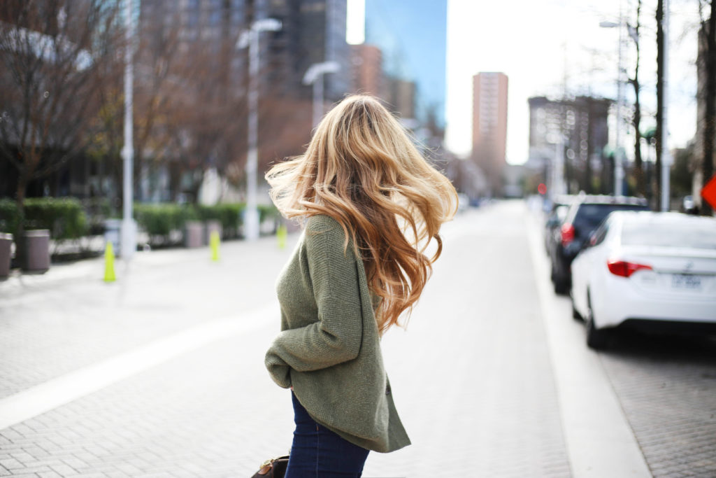 Olive Button-Back Sweater - A Pearl Kind of Girl 