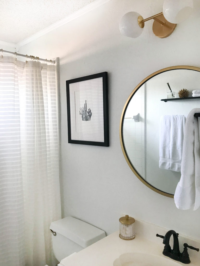 Guest Bathroom Before & After - A Pearl Kind of Girl 