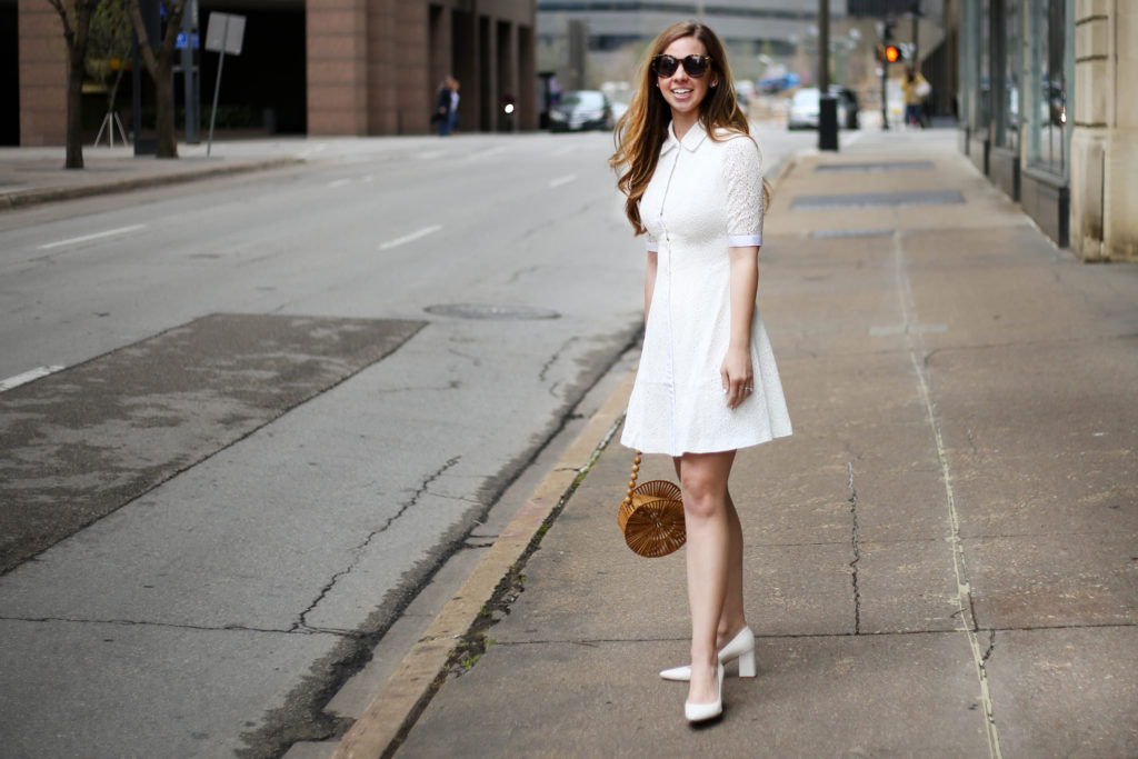 White Gal Meets Glam Dress - A Pearl Kind of Girl 
