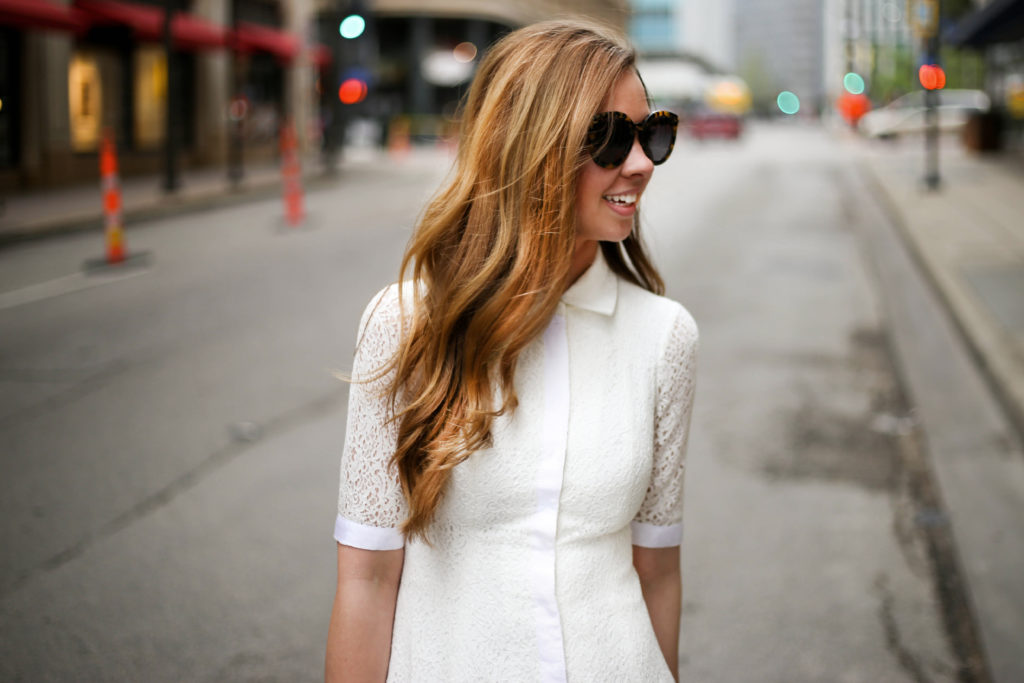 White Gal Meets Glam Dress - A Pearl Kind of Girl 