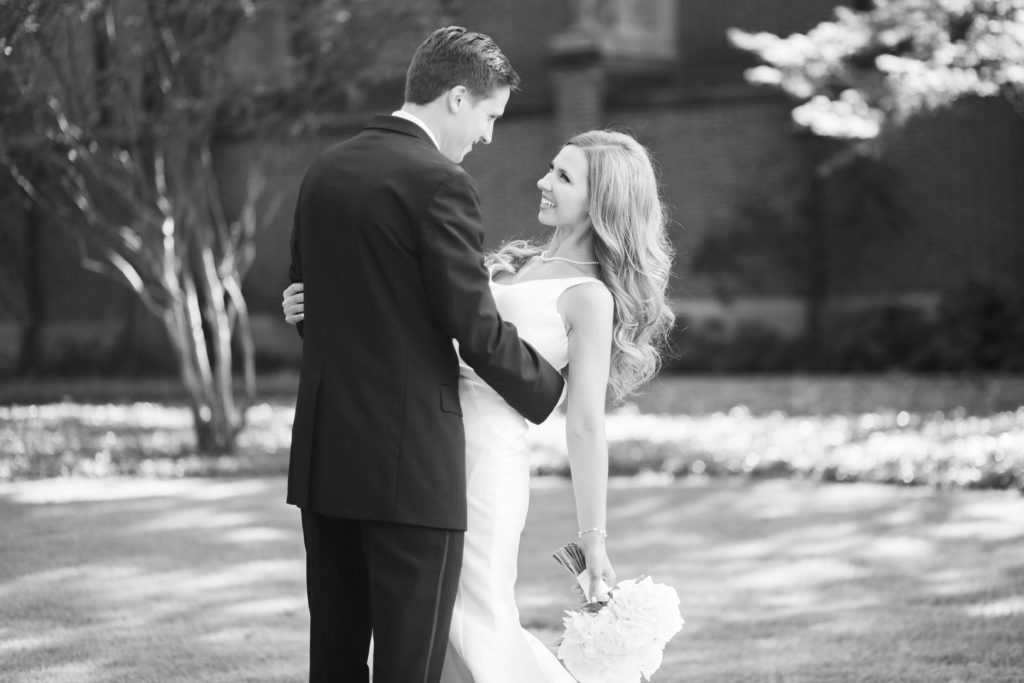 Alex and Taylor on wedding day One Year Anniversary