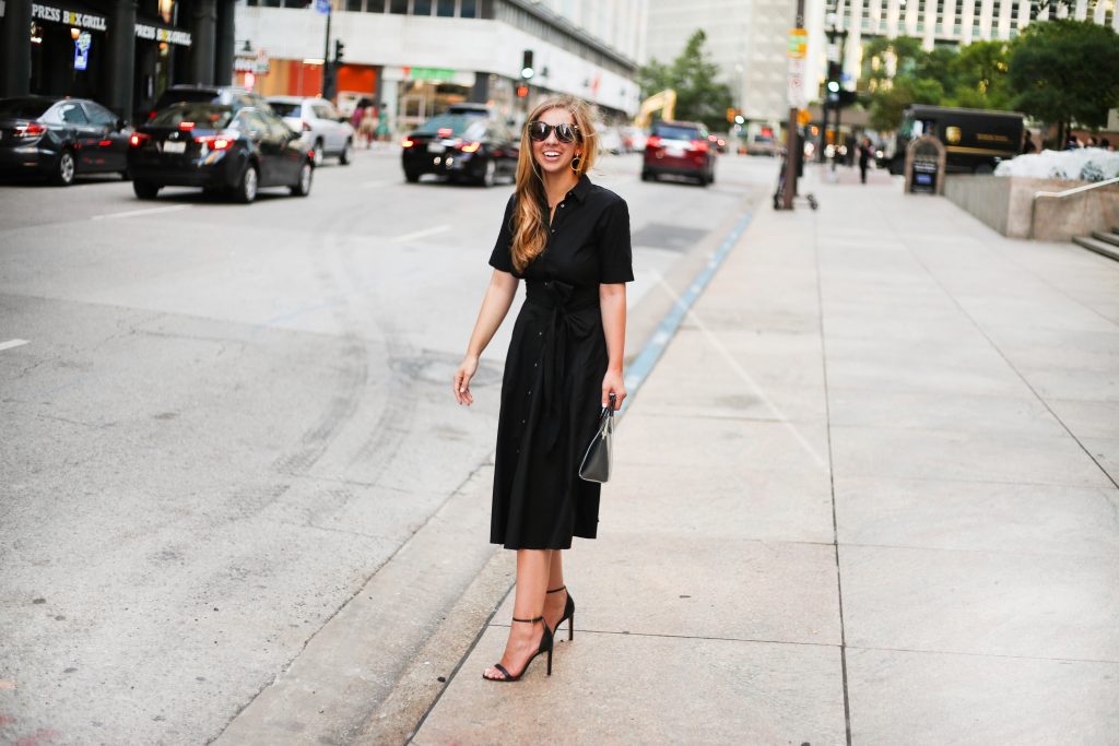 Black Shirt Dress from J. Crew 