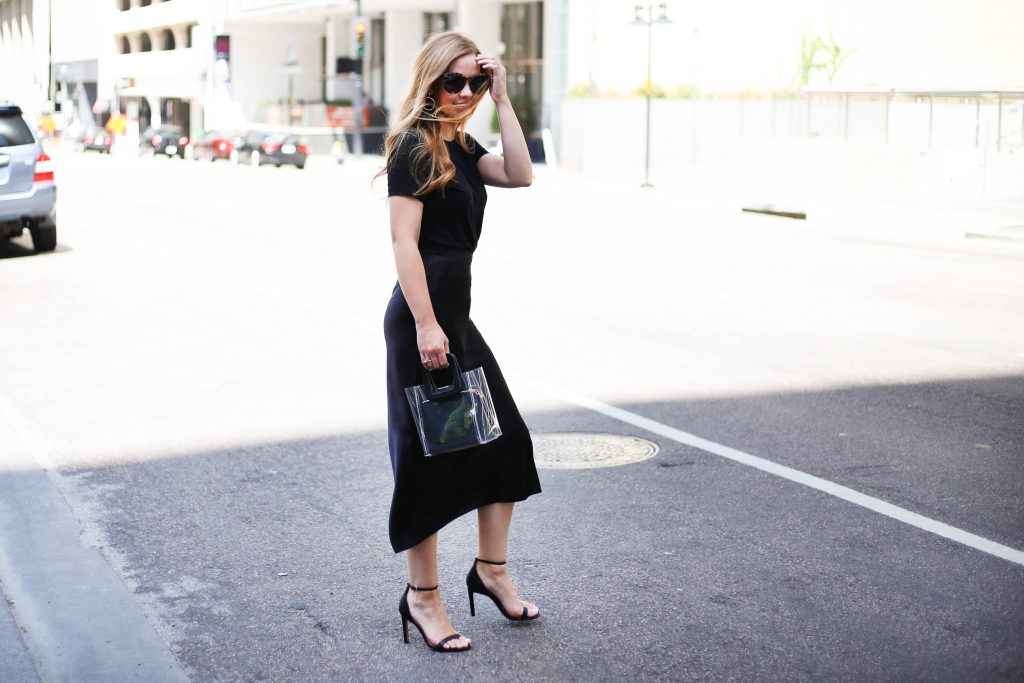 standing downtown 