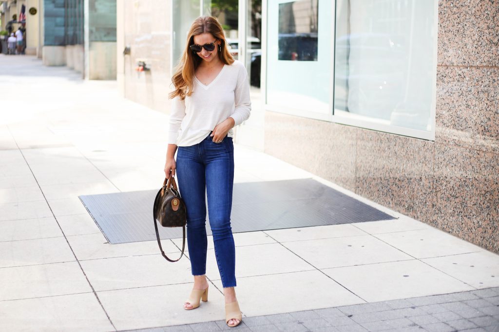 standing downtown 