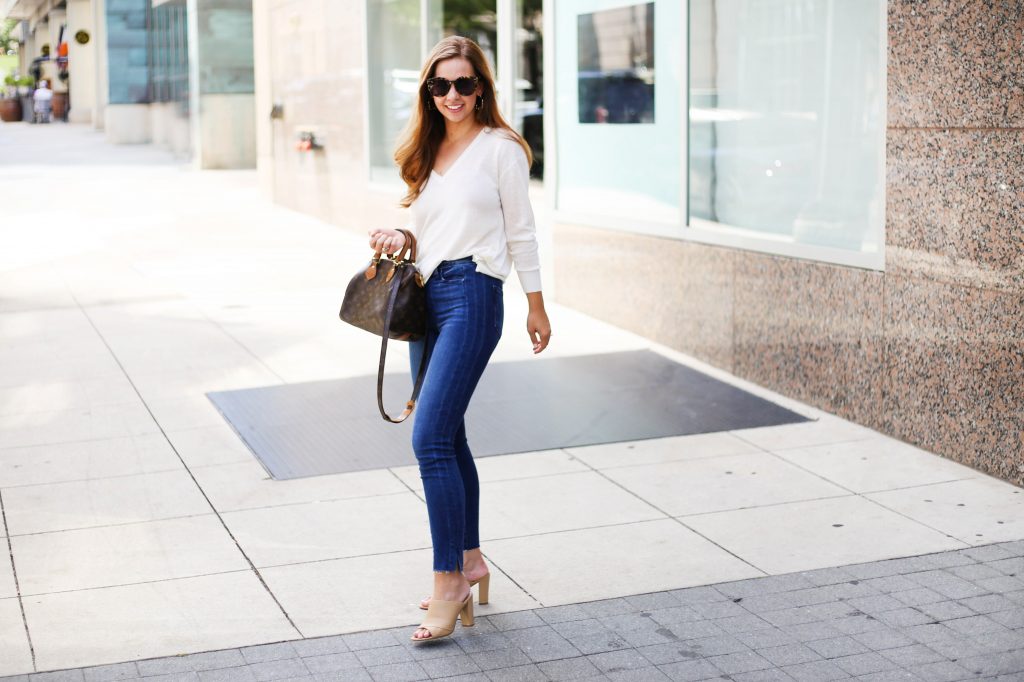 standing downtown linen sweater