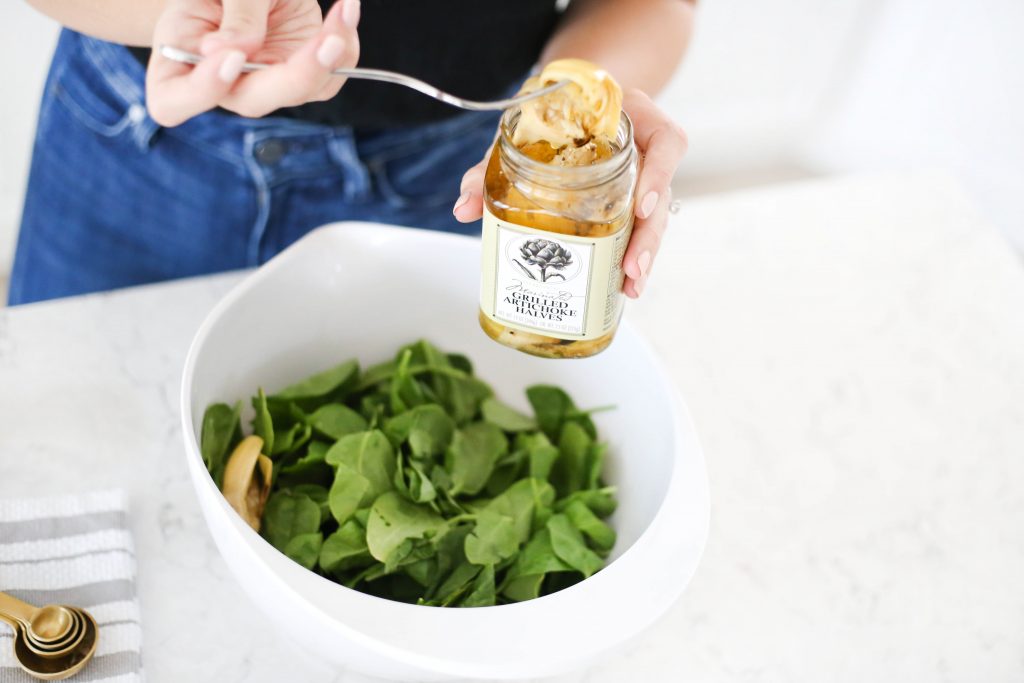 Add Grilled Artichoke Halves 