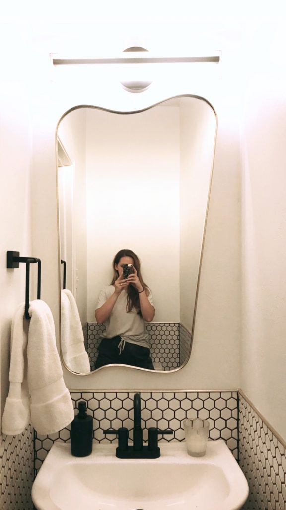Half Bathroom Before & After - A Pearl Kind of Girl 