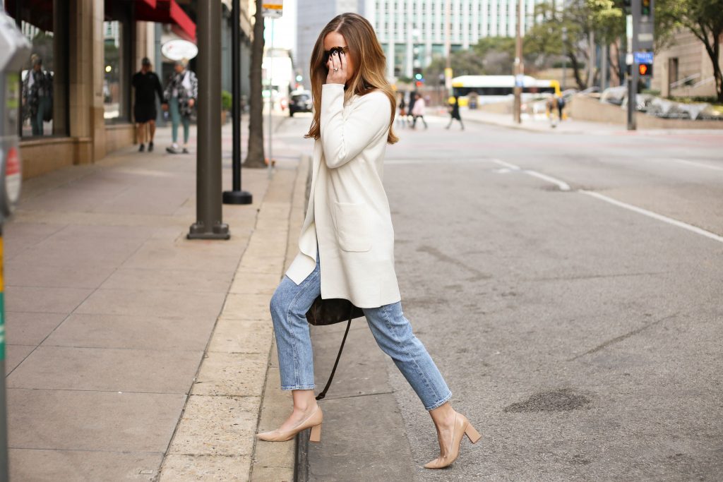 Long White Cardigan - A Pearl Kind of Girl 