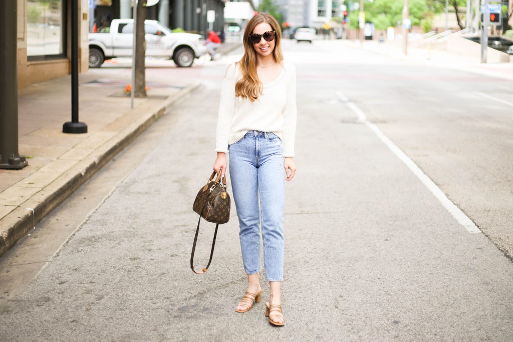 White Spring Sweater - A Pearl Kind of Girl 