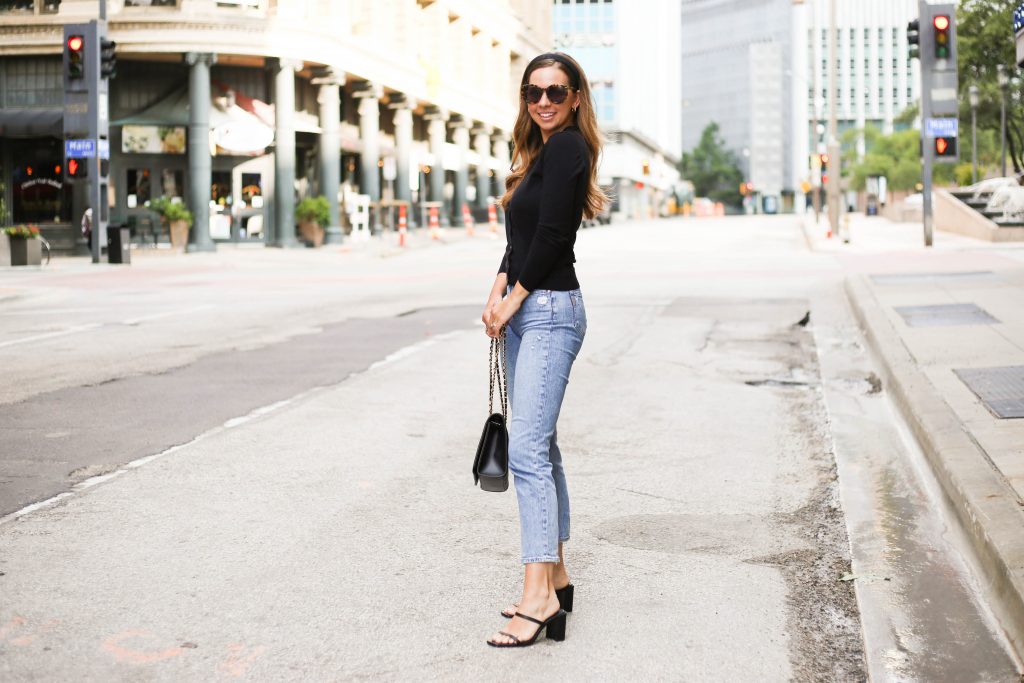 Black Cardigan - A Pearl Kind of Girl 