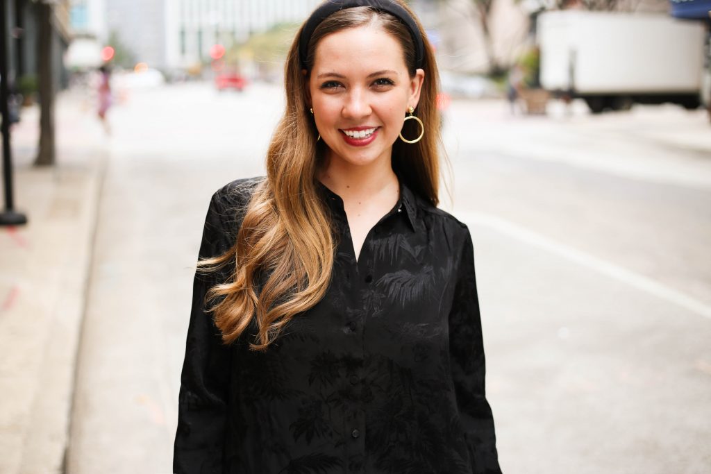 Black Jacquard Dress - A Pearl Kind of Girl 