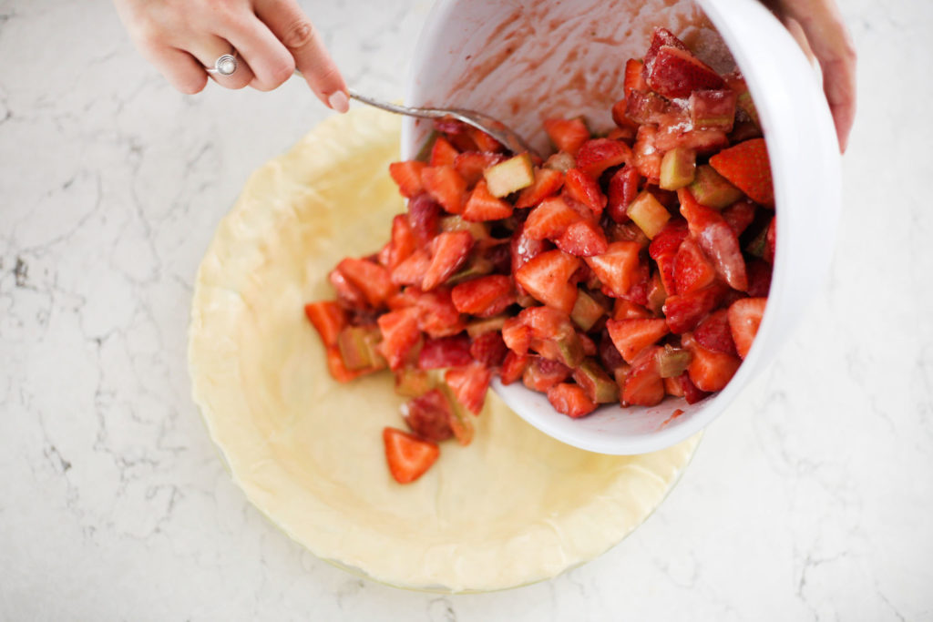 Strawberry Rhubarb Pie - A Pearl Kind of Girl 