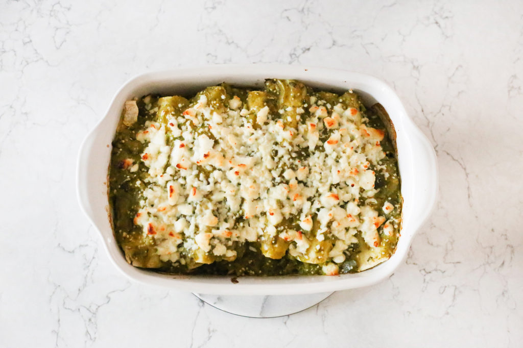 Chicken Verde Enchiladas - A Pearl Kind of Girl