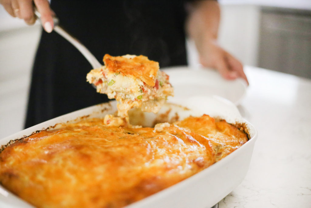 Hatch Chile Breakfast Casserole - A Pearl Kind of Girl 